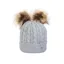 Hy Equestrian Morzine Children's Bobble Hat - Grey one size